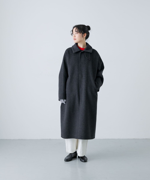 かぐれ（カグレ）の「ウールステンカラーコート（ステンカラー