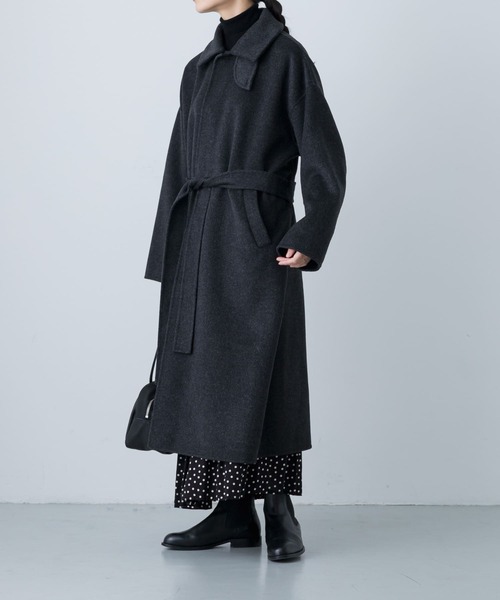 かぐれ（カグレ）の「ウールステンカラーコート（ステンカラー