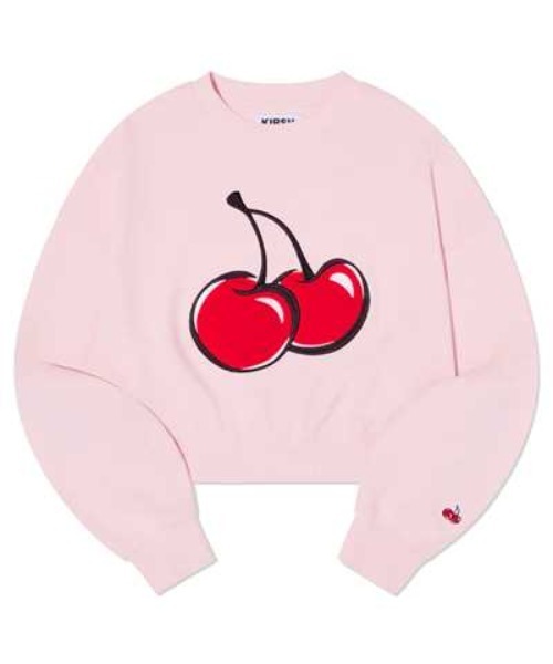 KIRSH（キルシー）の「KIRSH SIGNATURE BIG CHERRY CROP SWEATSHIRT