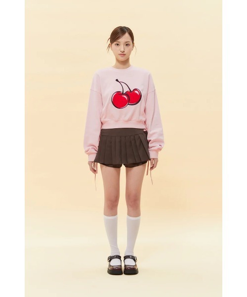 KIRSH（キルシー）の「KIRSH SIGNATURE BIG CHERRY CROP SWEATSHIRT