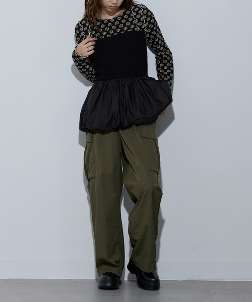 MAISON BREEZE reveur(メゾンブリーズレヴール)の「【MAISON BREEZE reveur】ニット×布帛 バルーンベアトップス ビスチェ 32048E333 XNN(その他トップス・レディース・アイボリー/チャコールグレー/ブラック・FREE)」の17枚目の写真