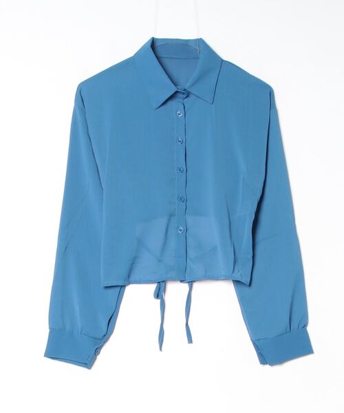Per sist ence(パーシエンス)の「バックリボンブラウス(シャツ/ブラウス・レディース・ブルー/ホワイト・X-LARGE/LARGE/MEDIUM/SMALL)」の9枚目の写真