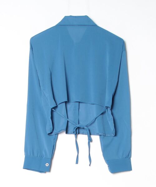Per sist ence(パーシエンス)の「バックリボンブラウス(シャツ/ブラウス・レディース・ブルー/ホワイト・X-LARGE/LARGE/MEDIUM/SMALL)」の5枚目の写真