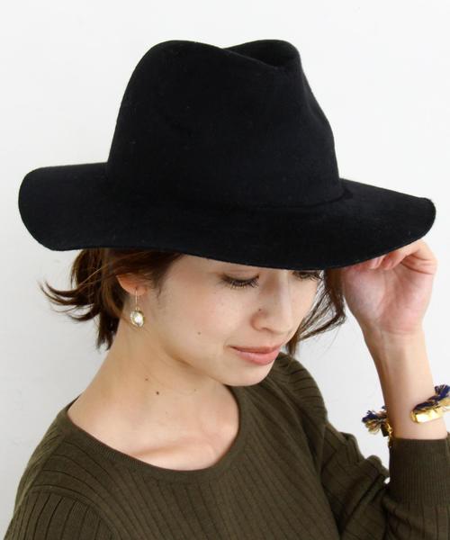 BEAUTY&YOUTH UNITED ARROWS（ビューティーアンドユースユナイテッドアローズ）の「BY キモウフェルトハット◆（ハット・レディース・ブラック/ライトグレー/モカ/ブラウン・フリー）」の2枚目の写真
