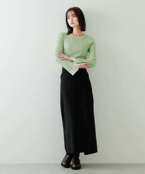 SENSE OF PLACE by URBAN RESEARCH（センスオブプレイスバイアーバンリサーチ）の「トラックソールサイドゴアブーツ（ブーツ・レディース・ブラック/ダークブラウン・SMALL/MEDIUM/LARGE）」の18枚目の写真