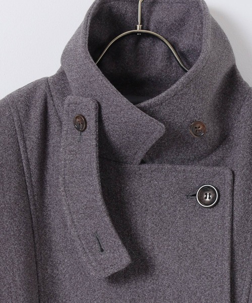 Honeys（ハニーズ）の「【抗菌防臭・静電気軽減】３ｗａｙベルト付コート（ステンカラーコート・レディース・チャコール/アイボリー/ブラック/ピンクベージュ・S/M/L/LL）」の19枚目の写真