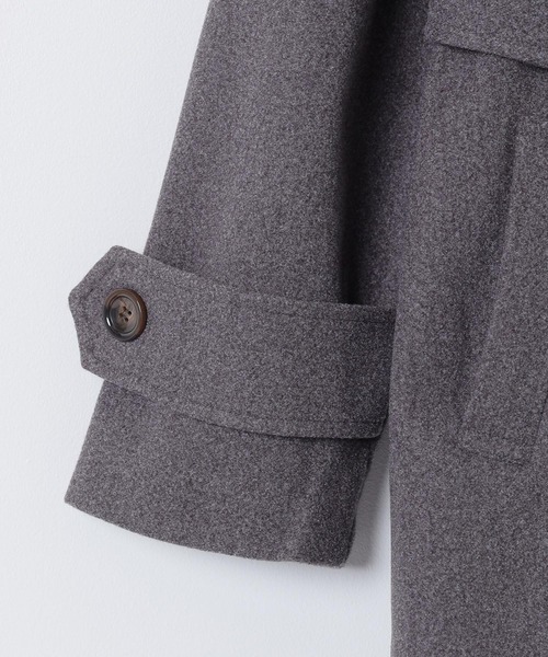 Honeys（ハニーズ）の「【抗菌防臭・静電気軽減】３ｗａｙベルト付コート（ステンカラーコート・レディース・チャコール/アイボリー/ブラック/ピンクベージュ・S/M/L/LL）」の21枚目の写真