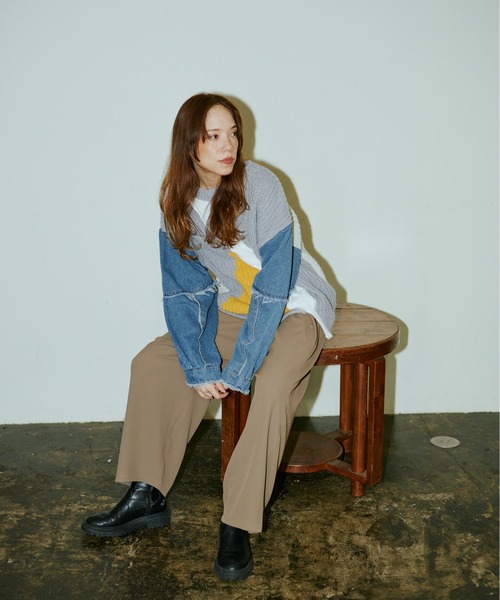 バリアスパターンニットプルオーバー（ニット/セーター）｜terrace（テラス）