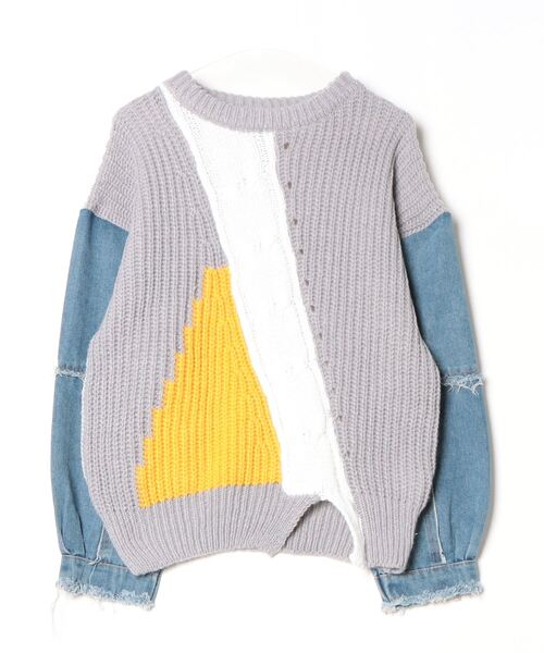 バリアスパターンニットプルオーバー（ニット/セーター）｜terrace（テラス）