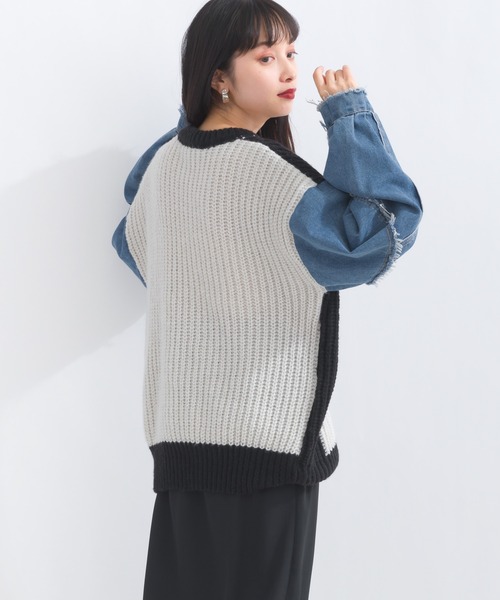 バリアスパターンニットプルオーバー（ニット/セーター）｜terrace（テラス）