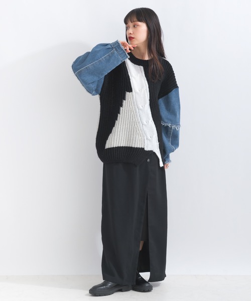 バリアスパターンニットプルオーバー（ニット/セーター）｜terrace（テラス）