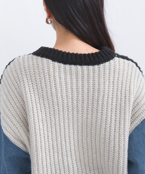 バリアスパターンニットプルオーバー（ニット/セーター）｜terrace（テラス）