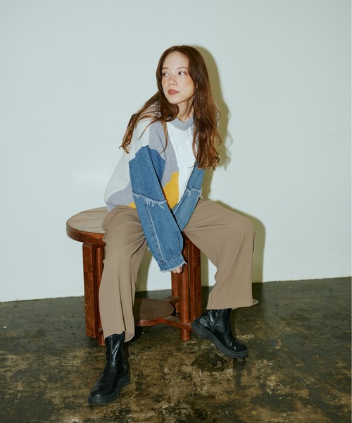 バリアスパターンニットプルオーバー（ニット/セーター）｜terrace（テラス）