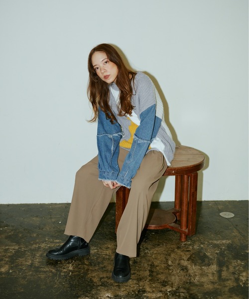 バリアスパターンニットプルオーバー（ニット/セーター）｜terrace（テラス）