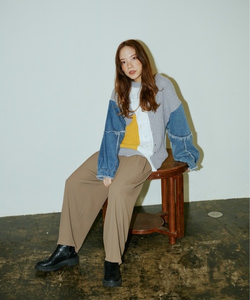 バリアスパターンニットプルオーバー（ニット/セーター）｜terrace（テラス）