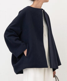 BEARDSLEY | 《2サイズ展開》後ろぷっくりウールショートコート(その他アウター)