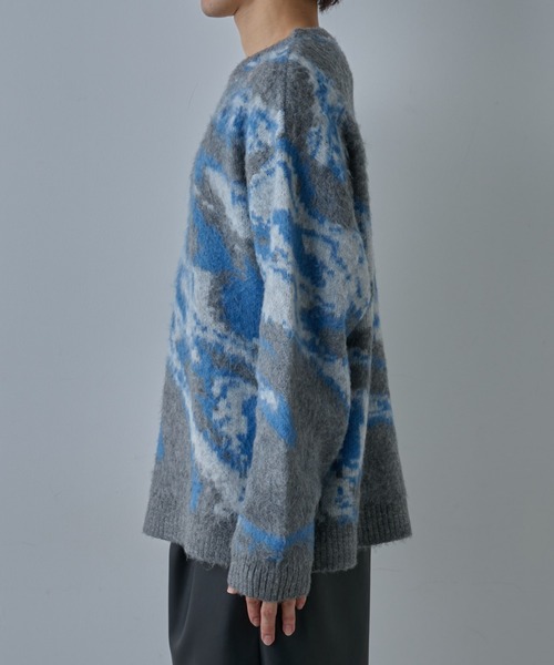 COLONY 2139（コロニートゥーワンスリーナイン）の「アートパターンシャギーニットクルー（ニット/セーター・メンズ・グレー/ブラック/ネイビー・LARGE/MEDIUM）」の19枚目の写真