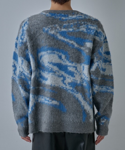 COLONY 2139（コロニートゥーワンスリーナイン）の「アートパターンシャギーニットクルー（ニット/セーター・メンズ・グレー/ブラック/ネイビー・LARGE/MEDIUM）」の20枚目の写真