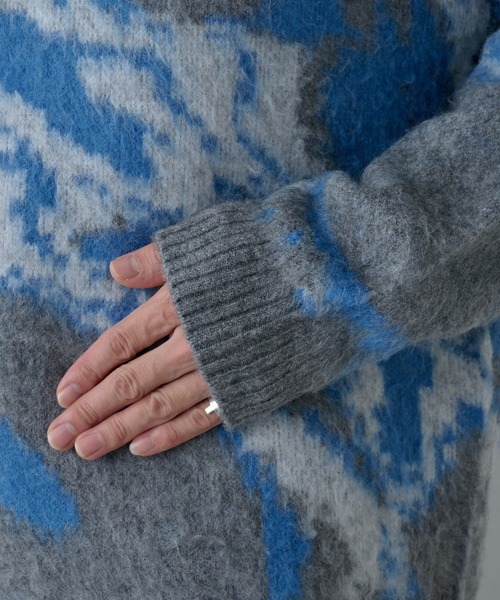 COLONY 2139（コロニートゥーワンスリーナイン）の「アートパターンシャギーニットクルー（ニット/セーター・メンズ・グレー/ブラック/ネイビー・LARGE/MEDIUM）」の22枚目の写真