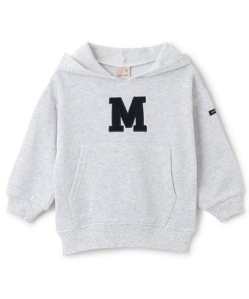 petit main(プティマイン)の「アルファベットパーカー(パーカー・キッズ・グリーン/ホワイト系その他/ネイビー・80cm/90cm/100cm/110cm/120cm/130cm)」の2枚目の写真