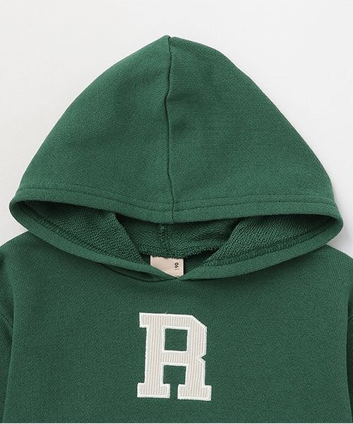 petit main(プティマイン)の「アルファベットパーカー(パーカー・キッズ・グリーン/ホワイト系その他/ネイビー・80cm/90cm/100cm/110cm/120cm/130cm)」の6枚目の写真