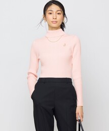 ELENAスパンコール襟デザイン ニット