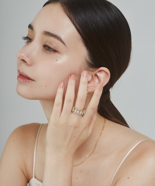 ciite' surgical stainless(シーテサージカルステンレス)の「【 金属アレルギー対応 】 ジルコニアデザインリング サージカルステンレス(リング・レディース・シルバー/ゴールド・13号)」の10枚目の写真
