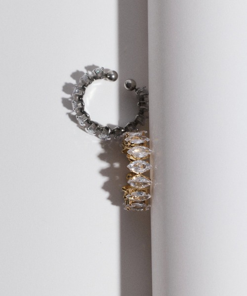 ciite' surgical stainless(シーテサージカルステンレス)の「【 金属アレルギー対応 】 ジルコニアデザインリング サージカルステンレス(リング・レディース・シルバー/ゴールド・13号)」の3枚目の写真