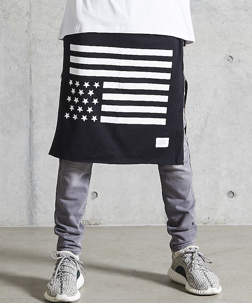 MYE-DO'(マイ・ドゥ)の「CS バンダナスカート "STARS AND STRIPES"(スカート・メンズ・ブラック/ホワイト・FREE)」の20枚目の写真