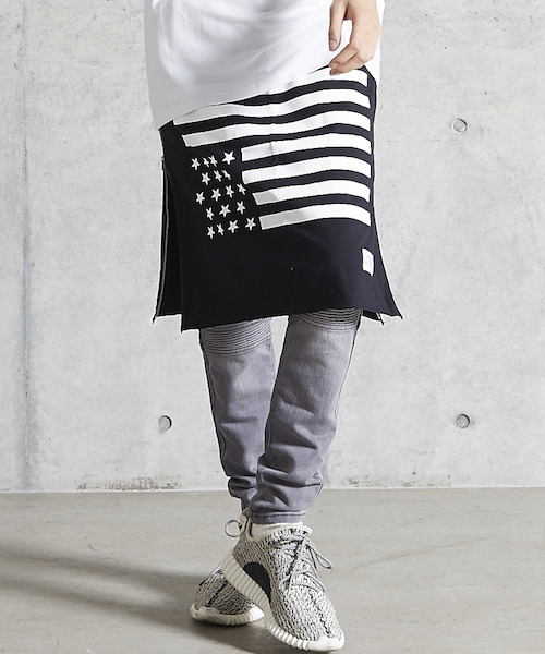 MYE-DO'(マイ・ドゥ)の「CS バンダナスカート "STARS AND STRIPES"(スカート・メンズ・ブラック/ホワイト・FREE)」の22枚目の写真