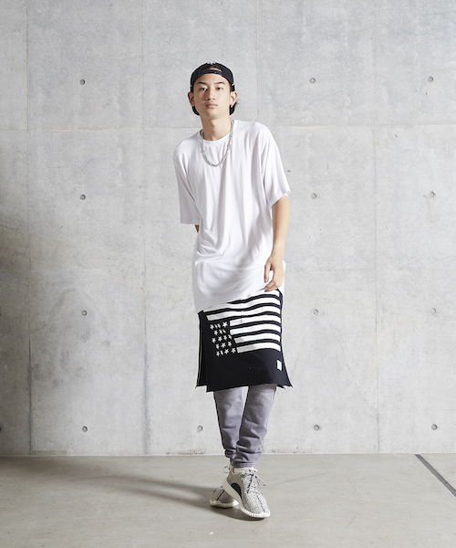 MYE-DO'(マイ・ドゥ)の「CS バンダナスカート "STARS AND STRIPES"(スカート・メンズ・ブラック/ホワイト・FREE)」の18枚目の写真