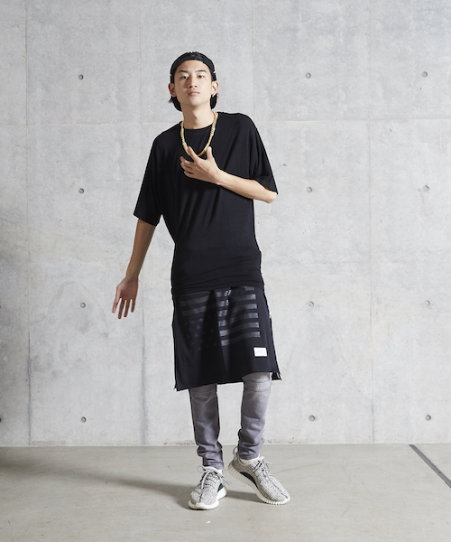 MYE-DO'(マイ・ドゥ)の「CS バンダナスカート "STARS AND STRIPES"(スカート・メンズ・ブラック/ホワイト・FREE)」の15枚目の写真