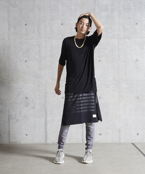 MYE-DO'(マイ・ドゥ)の「CS バンダナスカート "STARS AND STRIPES"(スカート・メンズ・ブラック/ホワイト・FREE)」の17枚目の写真