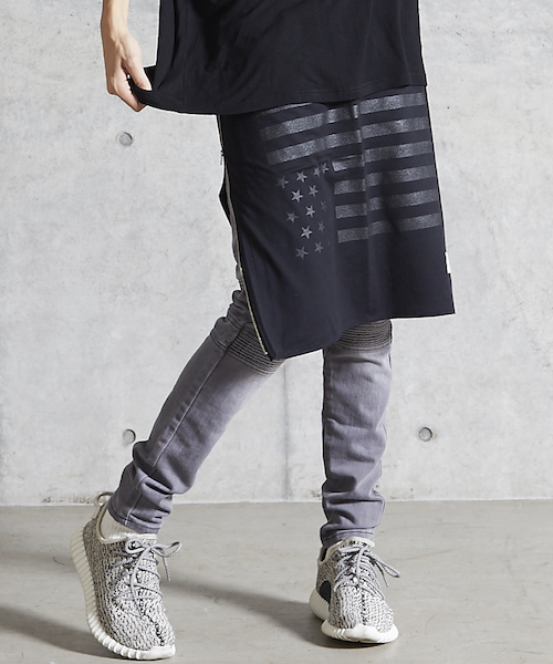 MYE-DO'(マイ・ドゥ)の「CS バンダナスカート "STARS AND STRIPES"(スカート・メンズ・ブラック/ホワイト・FREE)」の21枚目の写真