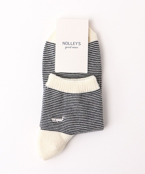 NOLLEY’S（ノーリーズ）の「クジラクォーターソックス（ソックス/靴下・メンズ・ネイビー/ホワイト系その他/オフホワイト/ブラック系その他・FREE）」の18枚目の写真