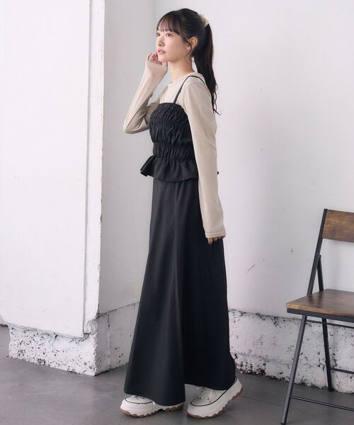 RETRO GIRL（レトロガール）の「2wayキャミOP（ワンピース・レディース・ブラウン系その他2/ライトグレー/ブラック・FREE）」の8枚目の写真