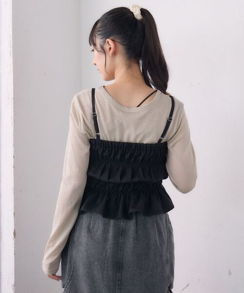 RETRO GIRL（レトロガール）の「2wayキャミOP（ワンピース・レディース・ブラウン系その他2/ライトグレー/ブラック・FREE）」の19枚目の写真