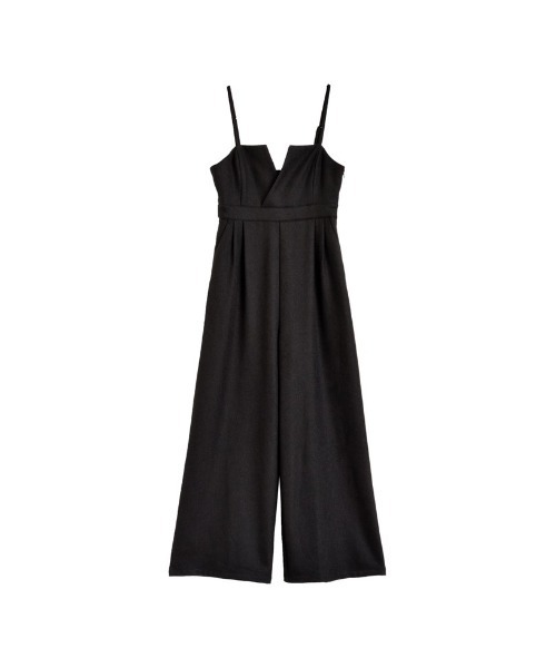 [低身長/高身長サイズ有]微起毛ツイルカッティングデザインオールインワン（つなぎ/オールインワン）｜Re:EDIT（リエディ）