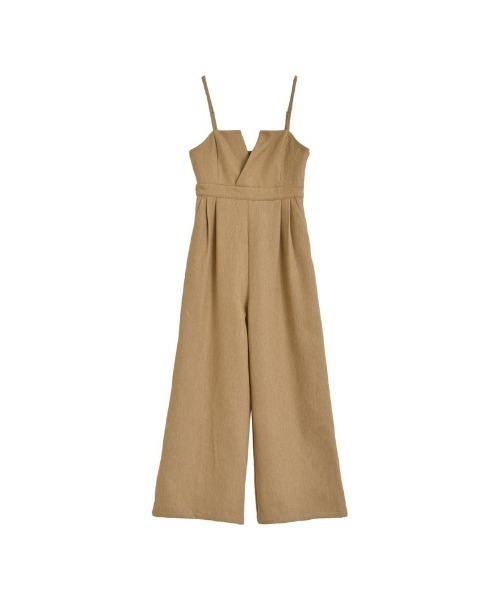 [低身長/高身長サイズ有]微起毛ツイルカッティングデザインオールインワン（つなぎ/オールインワン）｜Re:EDIT（リエディ）