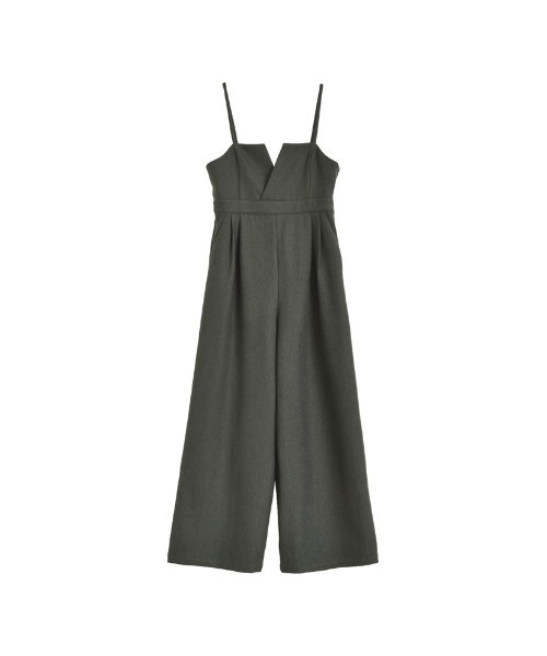 [低身長/高身長サイズ有]微起毛ツイルカッティングデザインオールインワン（つなぎ/オールインワン）｜Re:EDIT（リエディ）