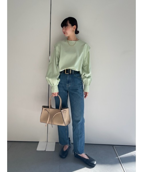 ミラオーウェン　ショルダー切替ギャザーパフスリーブブラウス ショルダー切替ギャザーパフスリーブブラウス(ブラウス
