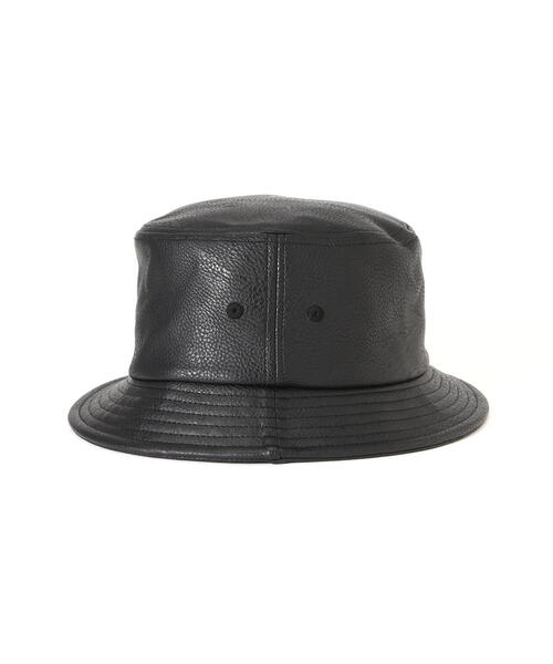 AVIREX(アヴィレックス)の「SYNTHETIC LEATHER BUCKET HAT / 合成皮革 バケットハット / AVIREX / アヴィレックス(ハット・メンズ・ブラウン/ブラック・F)」の11枚目の写真