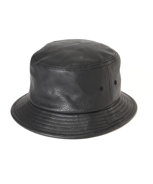 AVIREX(アヴィレックス)の「SYNTHETIC LEATHER BUCKET HAT / 合成皮革 バケットハット / AVIREX / アヴィレックス(ハット・メンズ・ブラウン/ブラック・F)」の2枚目の写真