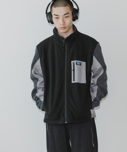 SPLR(エス・ピー・エル・アール)の「SPLR/エスピーエルアール Boa Fleece Jacket フリースジャケット(ブルゾン・メンズ・ブラック・M/XL/L)」の21枚目の写真