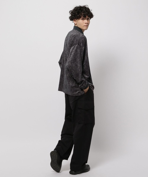 niko and...(ニコアンド)の「プリントベロアポロシャツ(ポロシャツ・メンズ・グレー/ブラウン・LARGE/MEDIUM)」の20枚目の写真