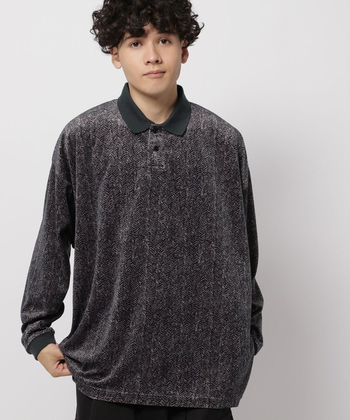 niko and...(ニコアンド)の「プリントベロアポロシャツ(ポロシャツ・メンズ・グレー/ブラウン・LARGE/MEDIUM)」の21枚目の写真