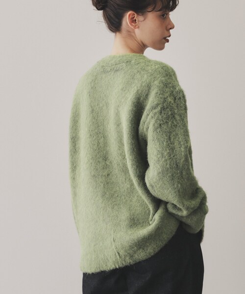 VIRAL.（バイラル）の「【VIRAL．】モヘヤタッチカーディガン（カーディガン/ボレロ・レディース・ブルー/ピンク系/グリーン/イエロー・00）」の7枚目の写真