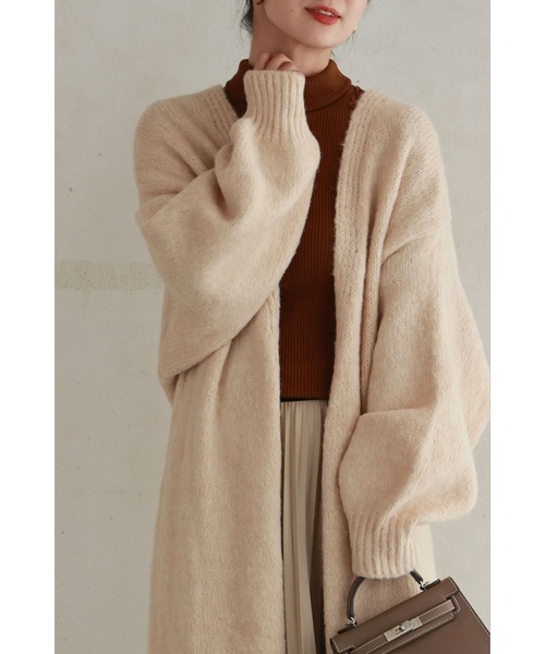 もっちりあったか可愛いニットロングカーディガン（カーディガン/ボレロ）｜CAWAII（カワイイ）