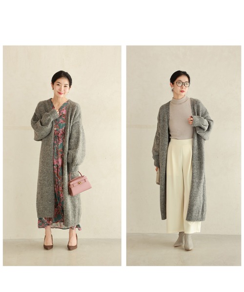 もっちりあったか可愛いニットロングカーディガン（カーディガン/ボレロ）｜CAWAII（カワイイ）