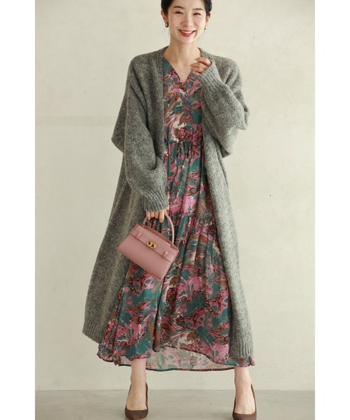 もっちりあったか可愛いニットロングカーディガン（カーディガン/ボレロ）｜CAWAII（カワイイ）